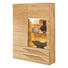 SCHRANK Wildeiche vollmassiv gebürstet, gekalkt, lackiert, matt Eichefarben - Edelstahlfarben/Eichefarben, Design, Glas/Holz (94.5/154/38cm) - Valdera