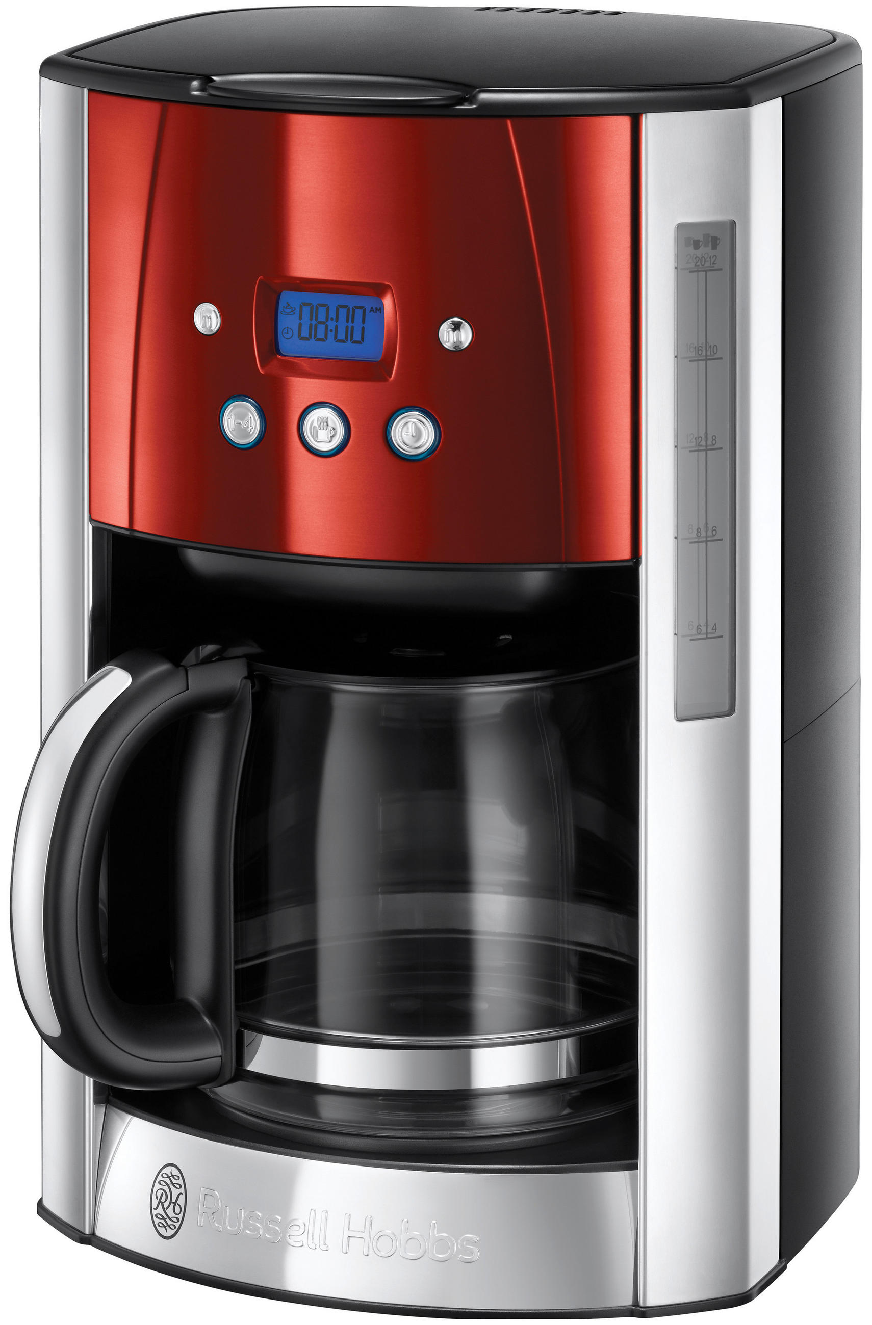 FILTERKAFFEEMASCHINE Kaffeemaschine  - Rot, Basics, Kunststoff (23/34/22cm) - Russell Hobbs