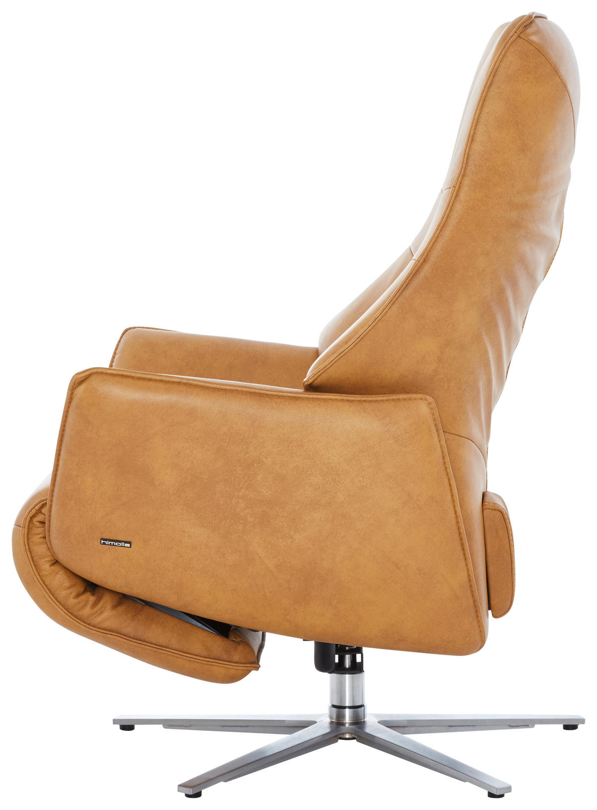 RELAXSESSEL Leder Currygelb  - Currygelb, Design, Leder/Metall (74/109/82cm) - Himolla