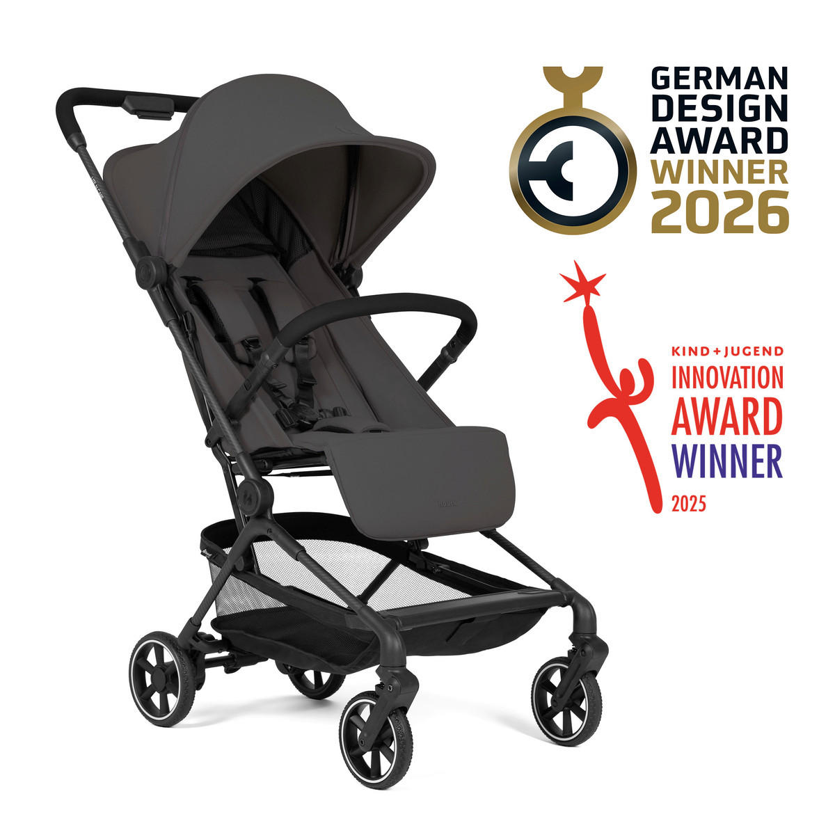 BUGGY Lite N Care  - Schwarz, Basics, Textil (89/43,5/100cm) - Hauck
