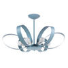 KRONLEUCHTER 65/110 cm   - Hellblau, Design, Metall (65/110cm)
