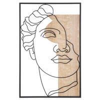 DEKORACE NA ZEĎ 50/80/2 cm  - Basics, kompozitní dřevo (50/80/2cm)