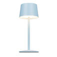 AKKU-TISCHLEUCHTE 9/22 cm  - Hellblau, Basics, Metall (9/22cm) - Novel