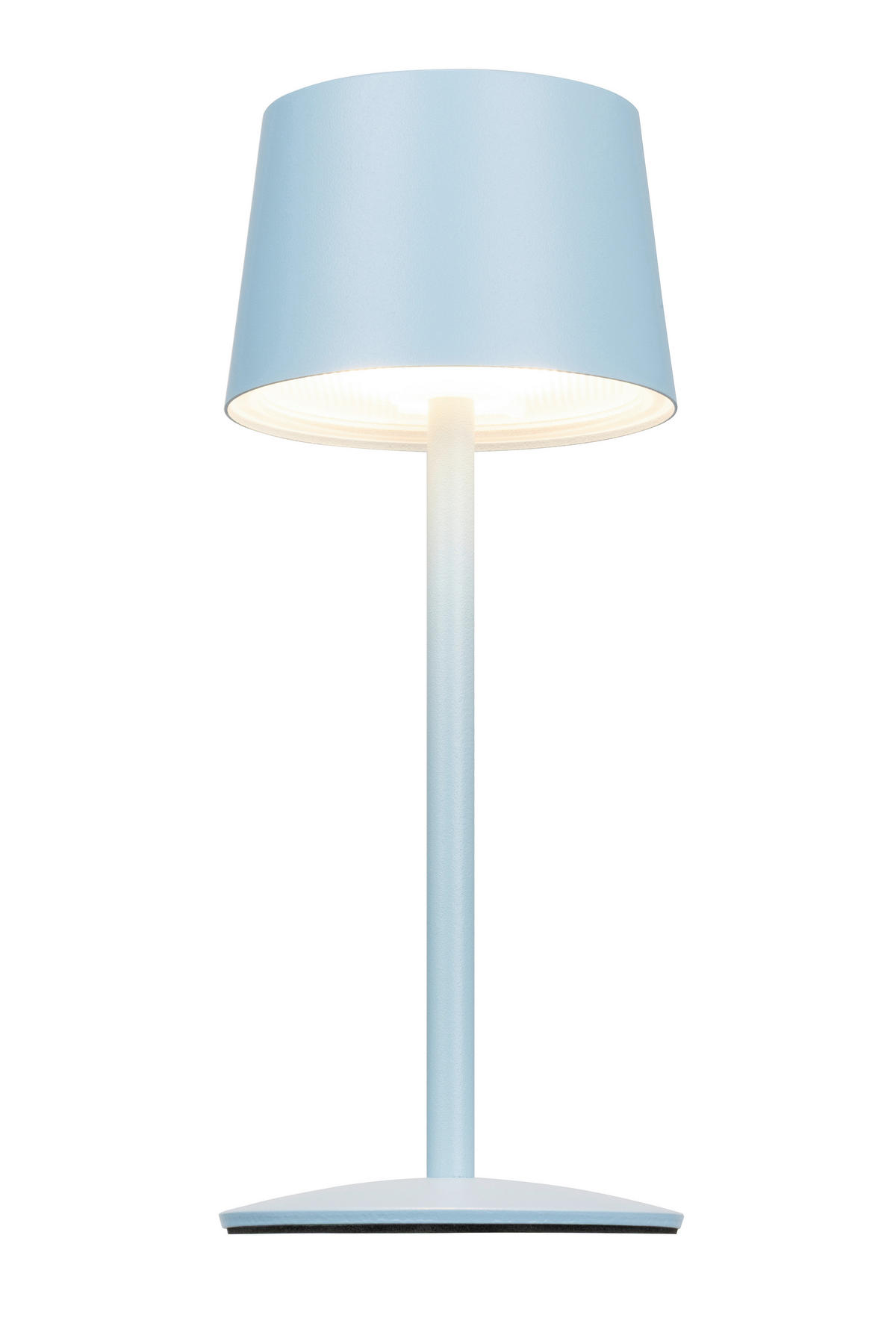 AKKU-TISCHLEUCHTE 9/22 cm  - Hellblau, Basics, Metall (9/22cm) - Novel