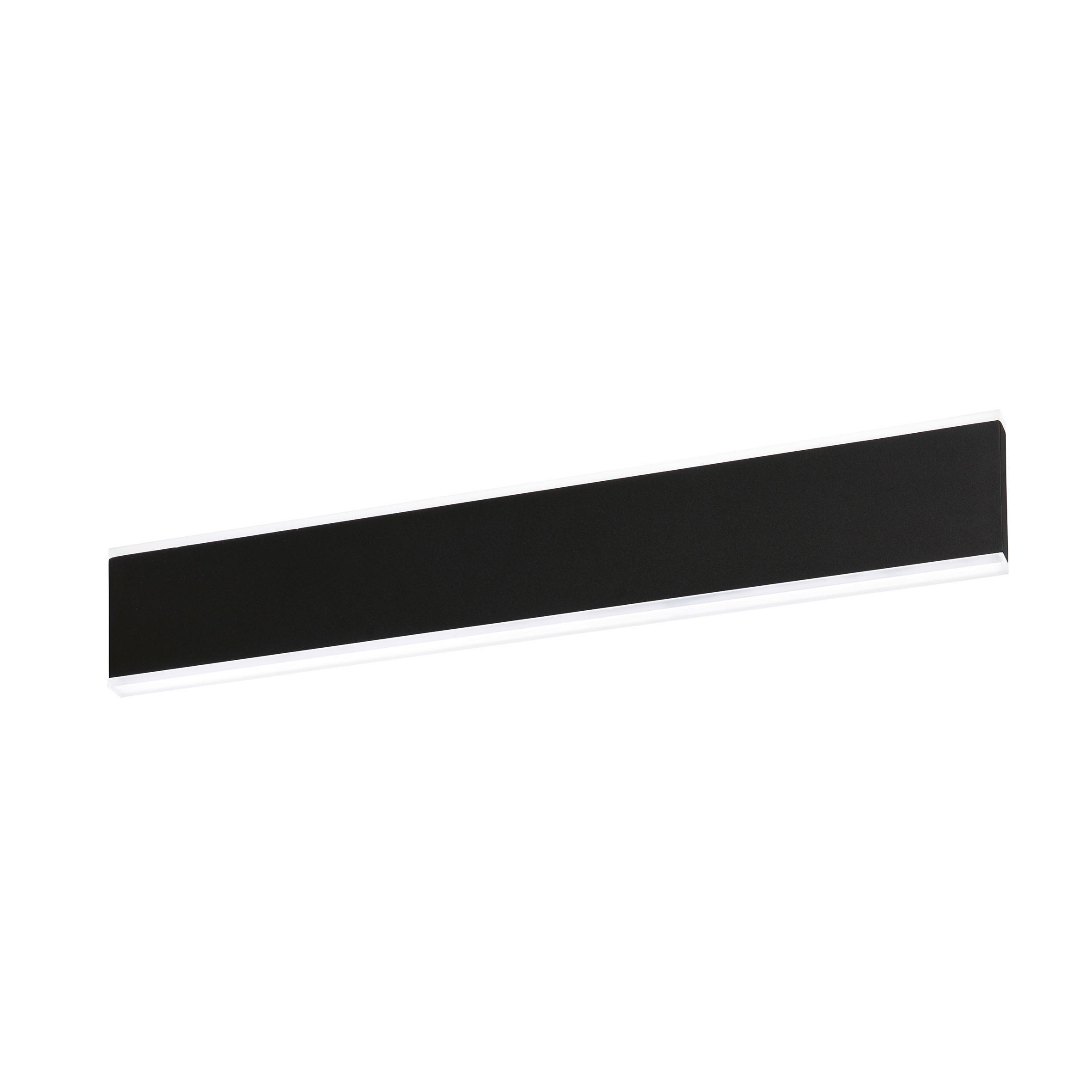 Fischer & Honsel Led-Wandleuchte Muur Schwarz 50x2x8 cm