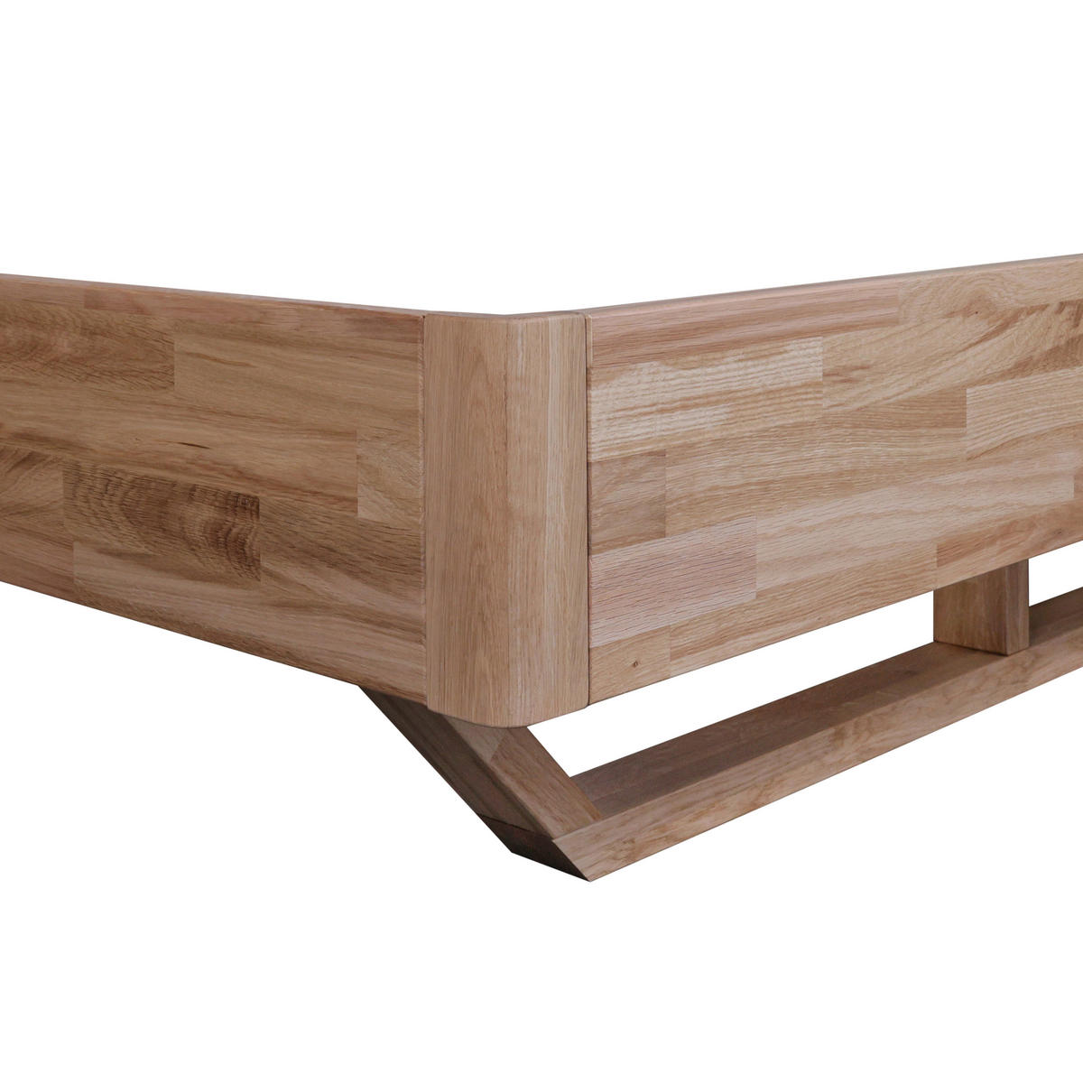 BETT 180/200 cm  in Eichefarben  - Eichefarben, MODERN, Holz (180/200cm) - MID.YOU