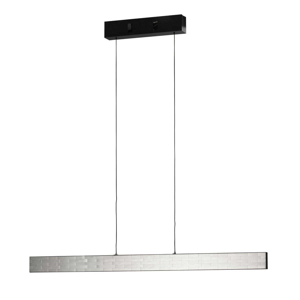 LED-HÄNGELEUCHTE 118,5/6/120-150 cm  - Nickelfarben, Design (118,5/6/120-150cm)