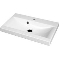 BADEZIMMER 4-teilig 90 cm  - Weiss/Eiche Wotan, Lifestyle, Holzwerkstoff/Metall (90cm) - P & B