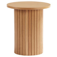 BEISTELLTISCH 40/40/45 cm Eiche furniert Eichefarben rund  - Eichefarben, Design, Holz/Holzwerkstoff (40/40/45cm) - Xora