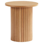 BEISTELLTISCH 40/40/45 cm Eiche furniert Eichefarben rund  - Eichefarben, Design, Holz/Holzwerkstoff (40/40/45cm) - Xora