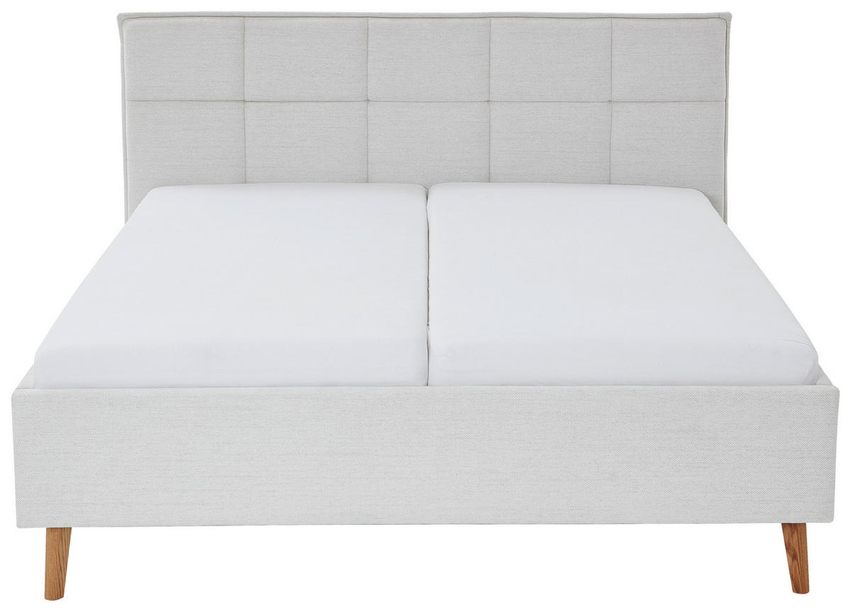 POLSTERBETT 160/200 cm  in Beige  - Eichefarben/Beige, Design, Holz/Textil (160/200cm) - Xora