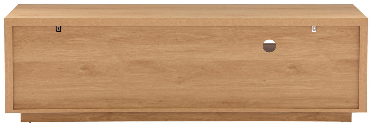 LOWBOARD  in 162/49/40 cm  - Weiß Hochglanz/Eichefarben, KONVENTIONELL, Holzwerkstoff (162/49/40cm) - Xora