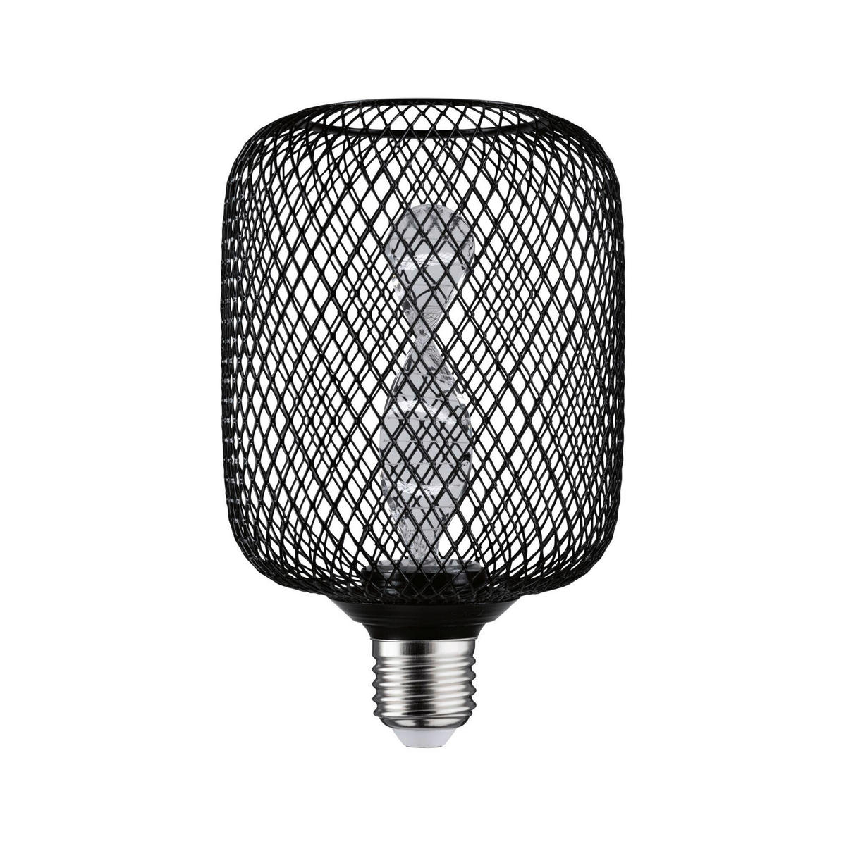 DEKO-LEUCHTMITTEL E27  3,5 W  - Schwarz, Basics, Metall (11,0/16,0cm) - Paulmann
