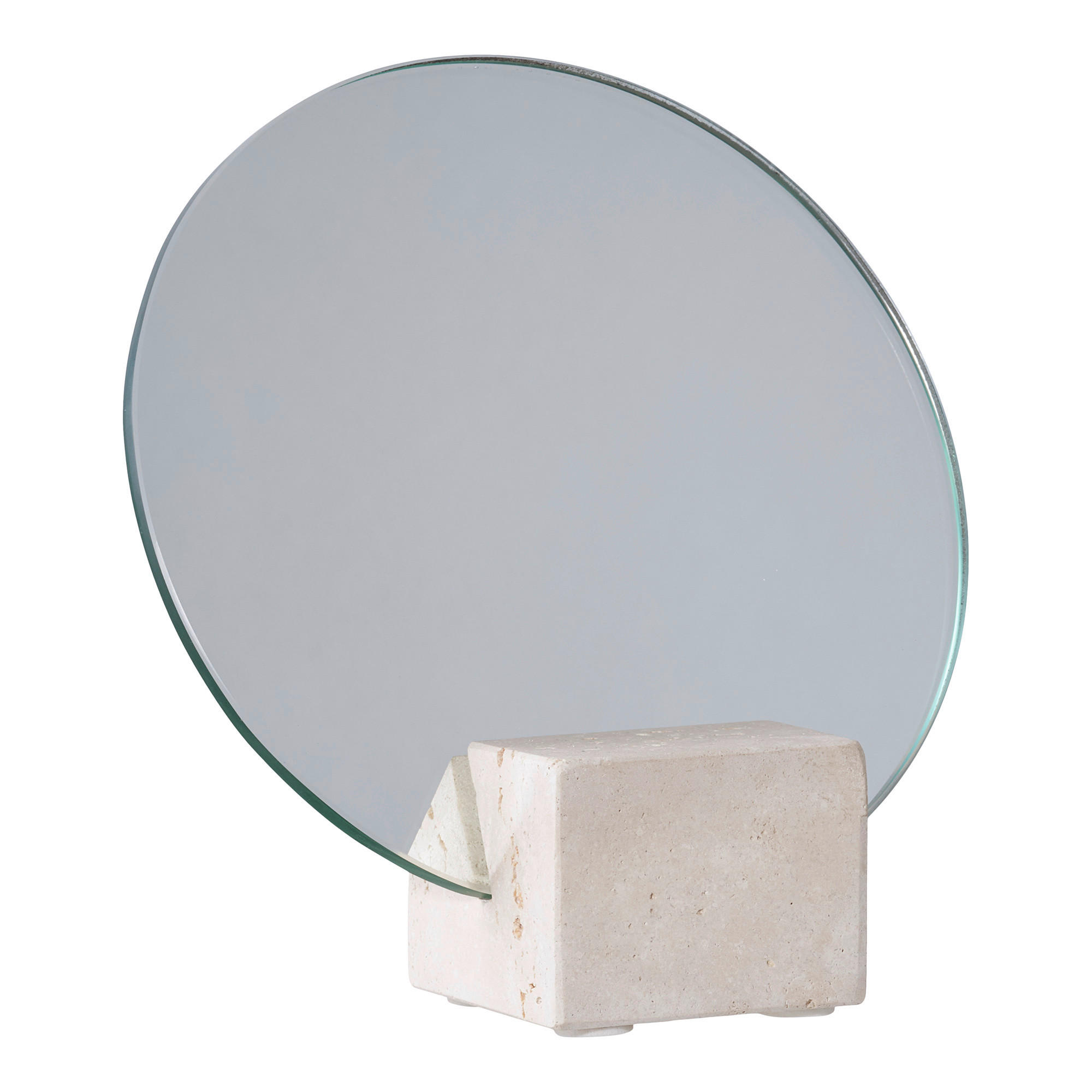 SPIEGEL 18/18/6,5 cm  - Klar/Greige, Basics, Glas/Stein (18/18/6,5cm)