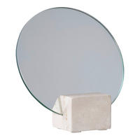 SPIEGEL 18/18/6,5 cm  - Klar/Greige, Basics, Glas/Stein (18/18/6,5cm)
