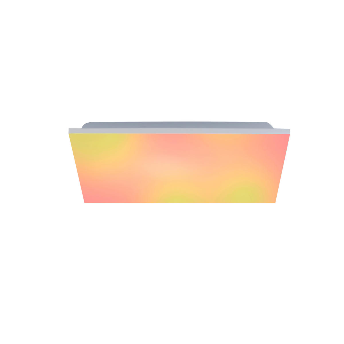 STROPNÉ LED SVIETIDLO, 45/45/6,1 cm - biela/hliníková, Basics, kov/plast (45/45/6,1cm)