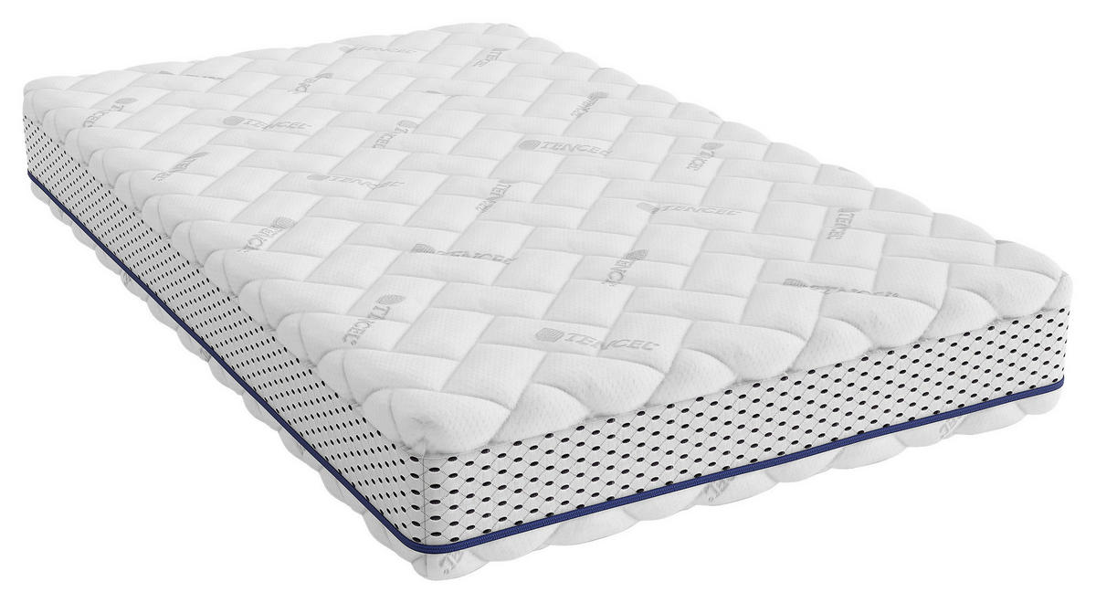 TASCHENFEDERKERNMATRATZE 80/200 cm Höhe ca. 24 cm 7 -Zonen - Weiß, Basics, Textil (80/200cm) - Xora