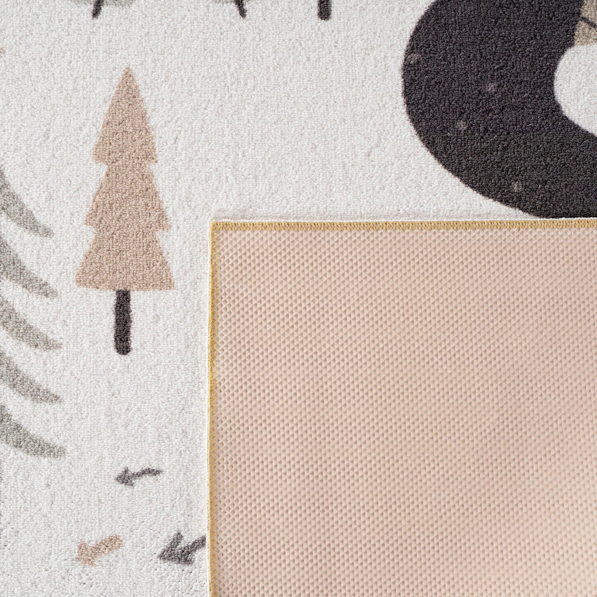 KINDERTEPPICH  Wohnzimmer 200/200 cm COCO Creme rund  - Creme, Trend, Kunststoff/Textil (200/200cm) - Ayyildiz 