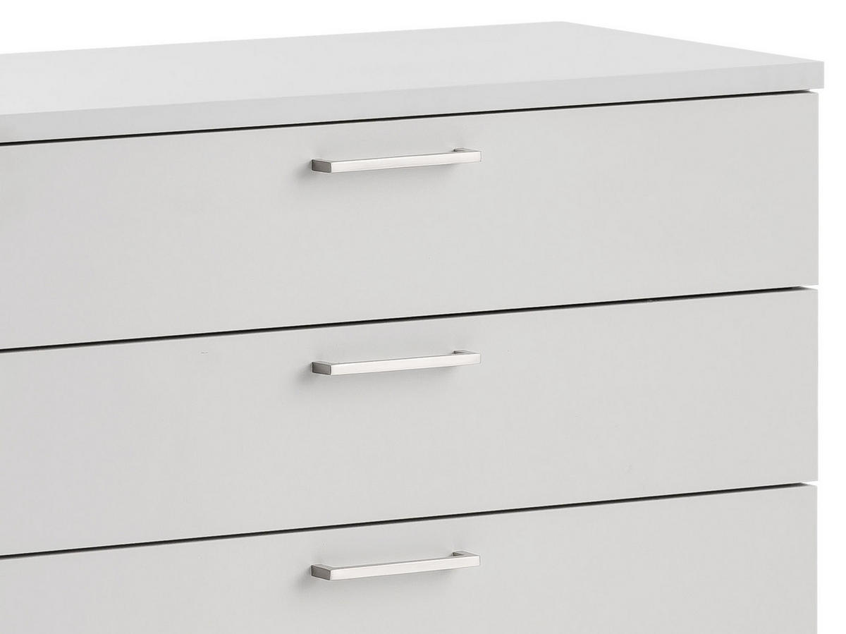 KOMMODE  in 80,2/84,2/41 cm  - Silberfarben/Hellgrau, KONVENTIONELL, Holzwerkstoff/Kunststoff (80,2/84,2/41cm) - MID.YOU