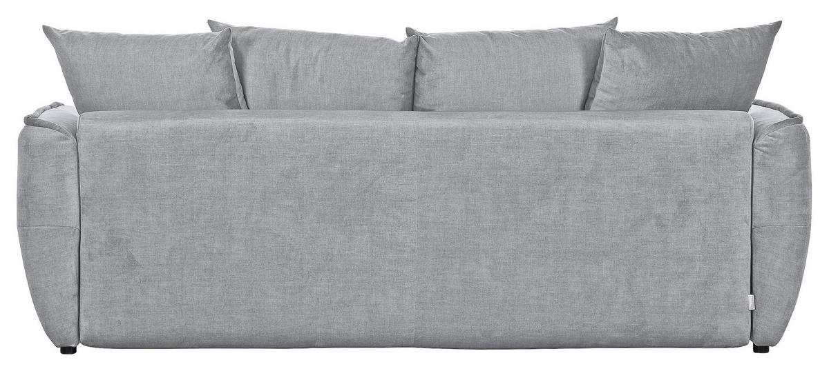 SCHLAFSOFA in Flachgewebe Hellgrau  - Hellgrau/Schwarz, Konventionell, Kunststoff/Textil (250/70/118cm) - MID.YOU