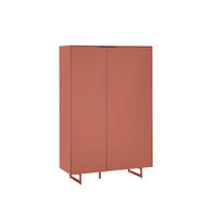 HIGHBOARD Schwarz, Rotbraun  95/134/38 cm  - Rotbraun/Schwarz, MODERN, Holzwerkstoff/Metall (95/134/38cm) - Carryhome