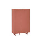 HIGHBOARD Schwarz, Rotbraun  95/134/38 cm  - Rotbraun/Schwarz, MODERN, Holzwerkstoff/Metall (95/134/38cm) - Carryhome