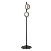 LED-STEHLEUCHTE - Chromfarben/Schwarz, Design, Glas/Kunststoff (34/168cm) - Dieter Knoll