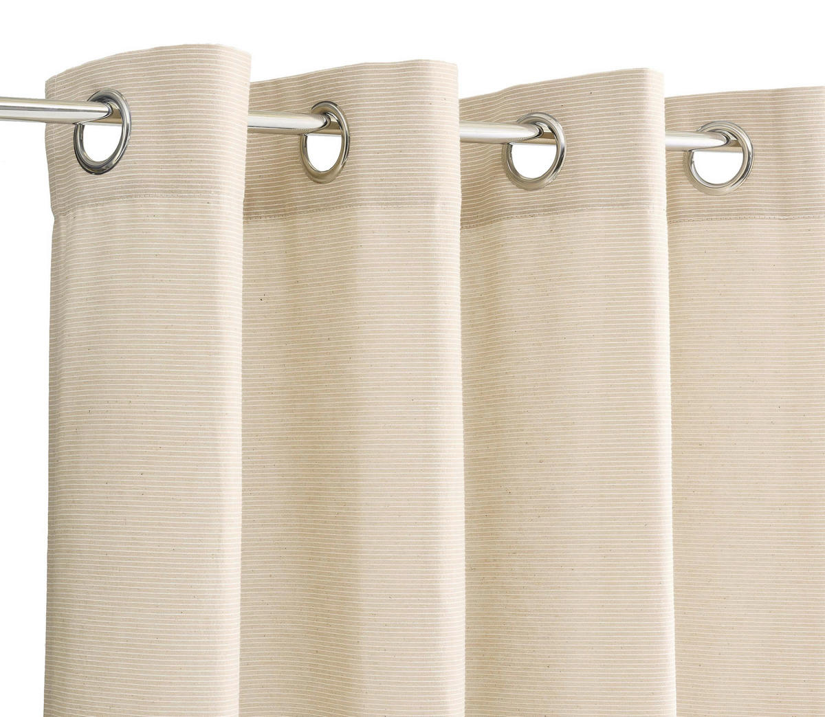 ÖSENSCHAL E-NEEDLESTRIPE blickdicht 140/250 cm   - Beige, KONVENTIONELL, Textil (140/250cm) - Esprit
