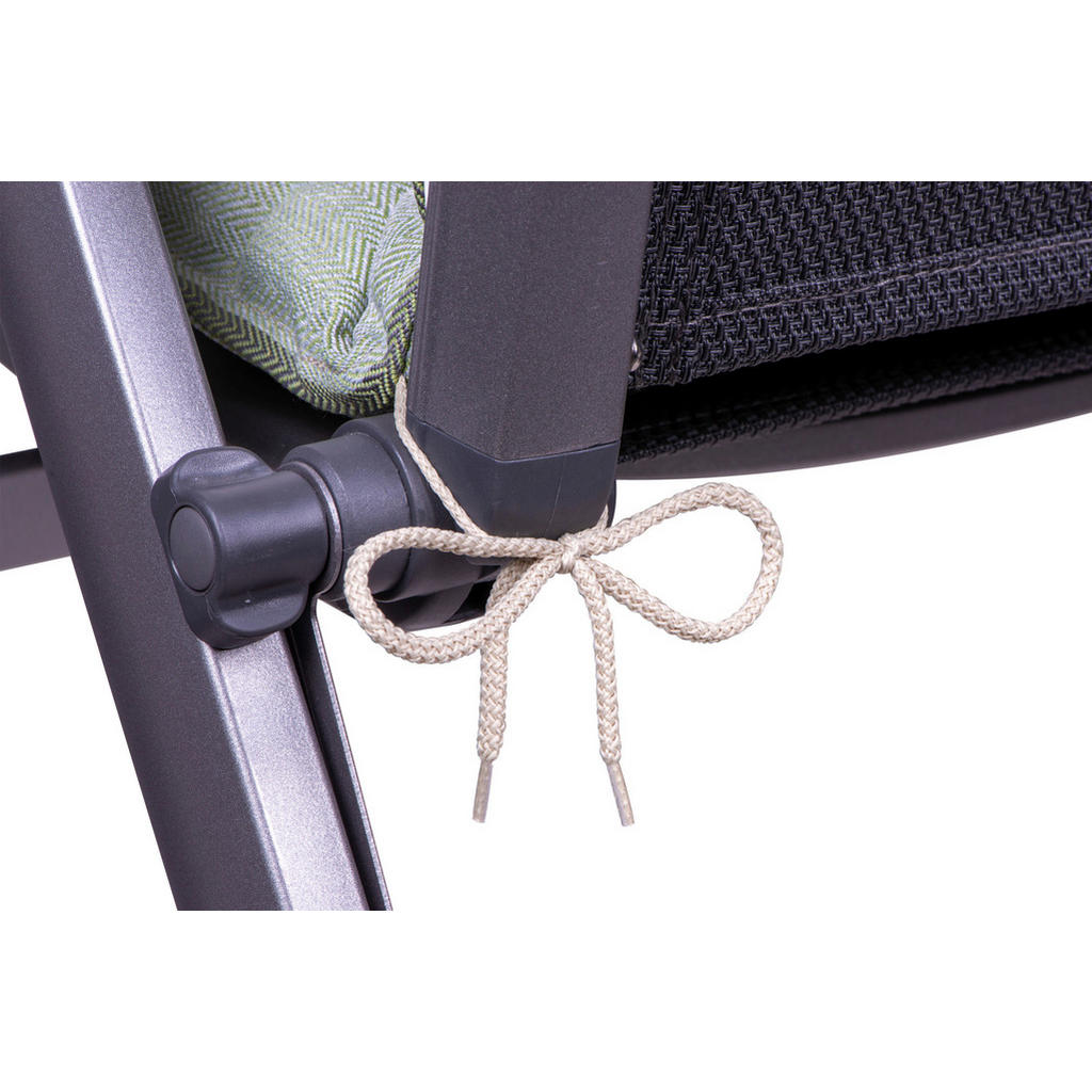 Thumbnail - Sesselauflagenset, Hellgrün, Textil, 4-teilig, Streifen, Füllung: Schaumstoff, Vlies, 50x7x120 cm, Oeko-Tex® Standard 10...