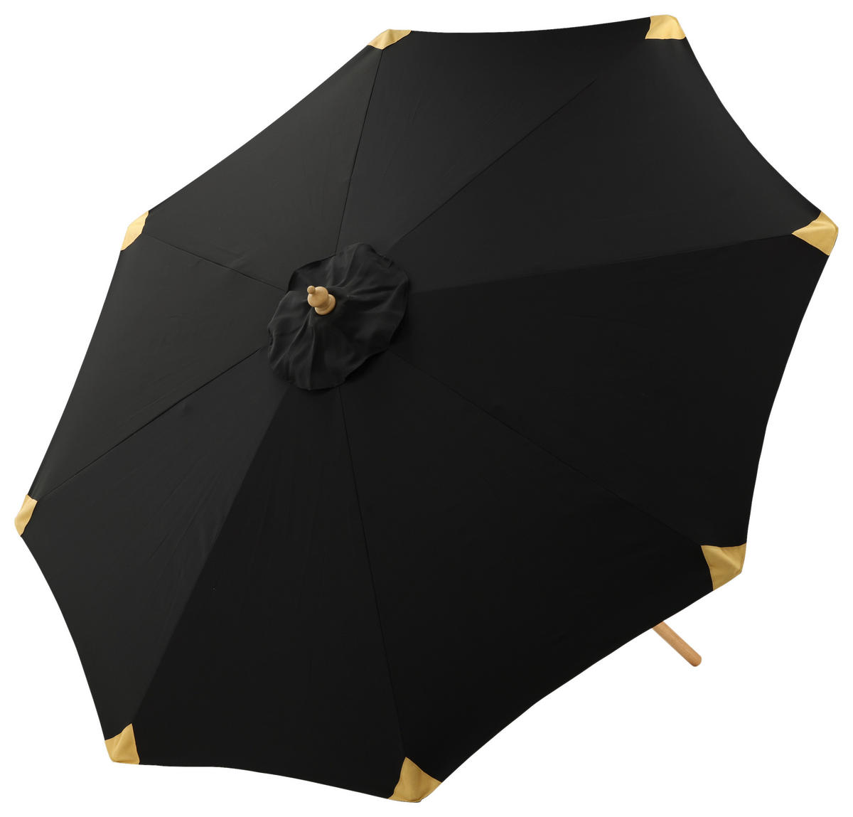 SONNENSCHIRM 270 cm  - Schwarz, KONVENTIONELL (270/250cm) - Gardenson