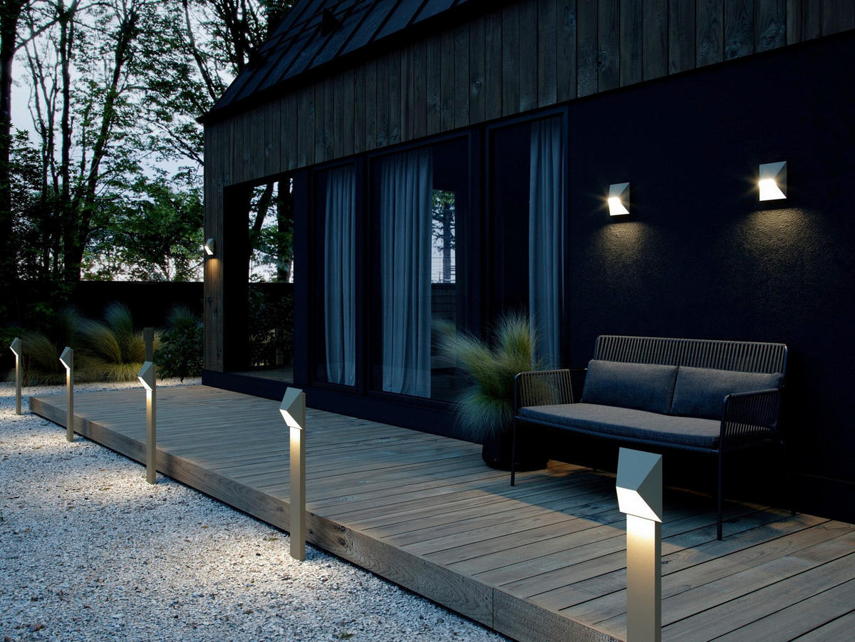 AUSSENWANDLEUCHTE Pontio 19/9/15 cm  - Sandfarben, Design, Metall (19/9/15cm) - Nordlux
