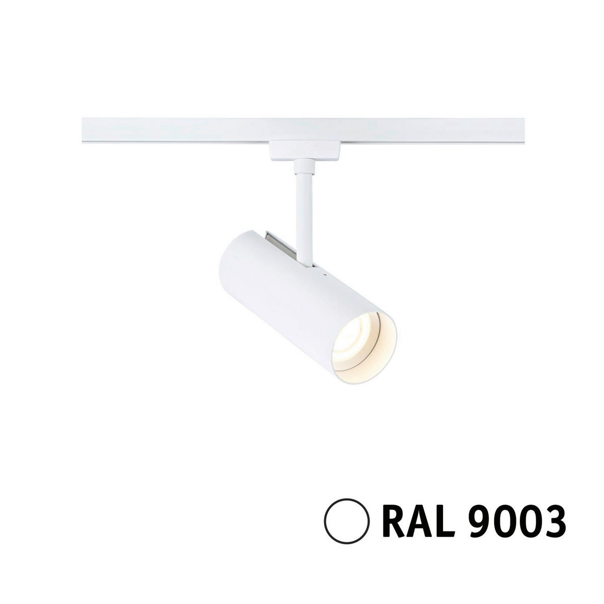 SCHIENENSYSTEM-STRAHLER URail Theron 6,2/20 cm   - Weiß, Basics, Kunststoff (6,2/20cm) - Paulmann