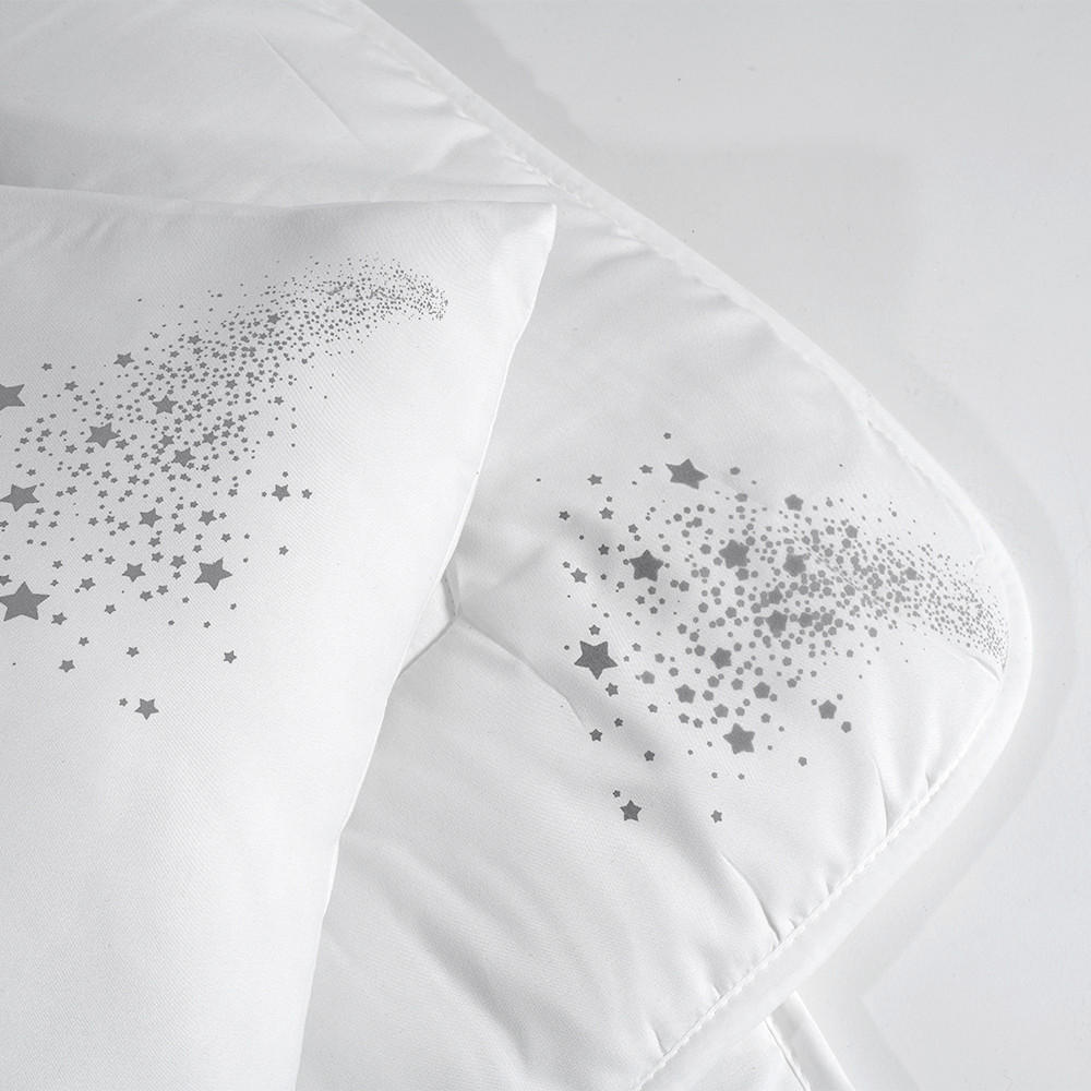 Duo-Steppdecke Jan, warm 155/220 cm Jan - Weiß/Grau, Basics, Textil (155/220cm)