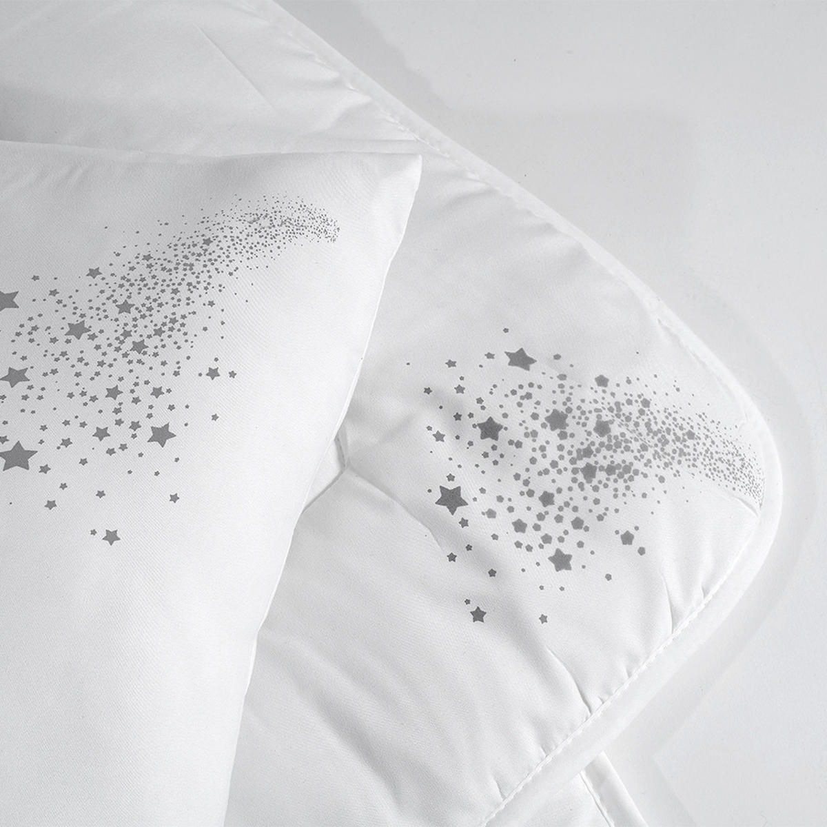 BETTDECKE - Weiß/Grau, Basics, Textil (240/220cm) - RIBECO