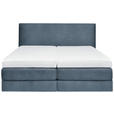 BOXSPRINGBETT 160/200 cm  in Blau  - Blau, KONVENTIONELL, Holz/Textil (160/200cm) - Dieter Knoll