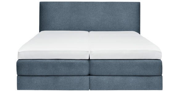 BOXSPRINGBETT 160/200 cm  in Blau  - Blau, KONVENTIONELL, Holz/Textil (160/200cm) - Dieter Knoll