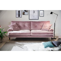 3-SITZER-SOFA TOKIO-3S SOFA in Samt Flieder  - Flieder, MODERN, Textil (220/89/100cm) - MID.YOU