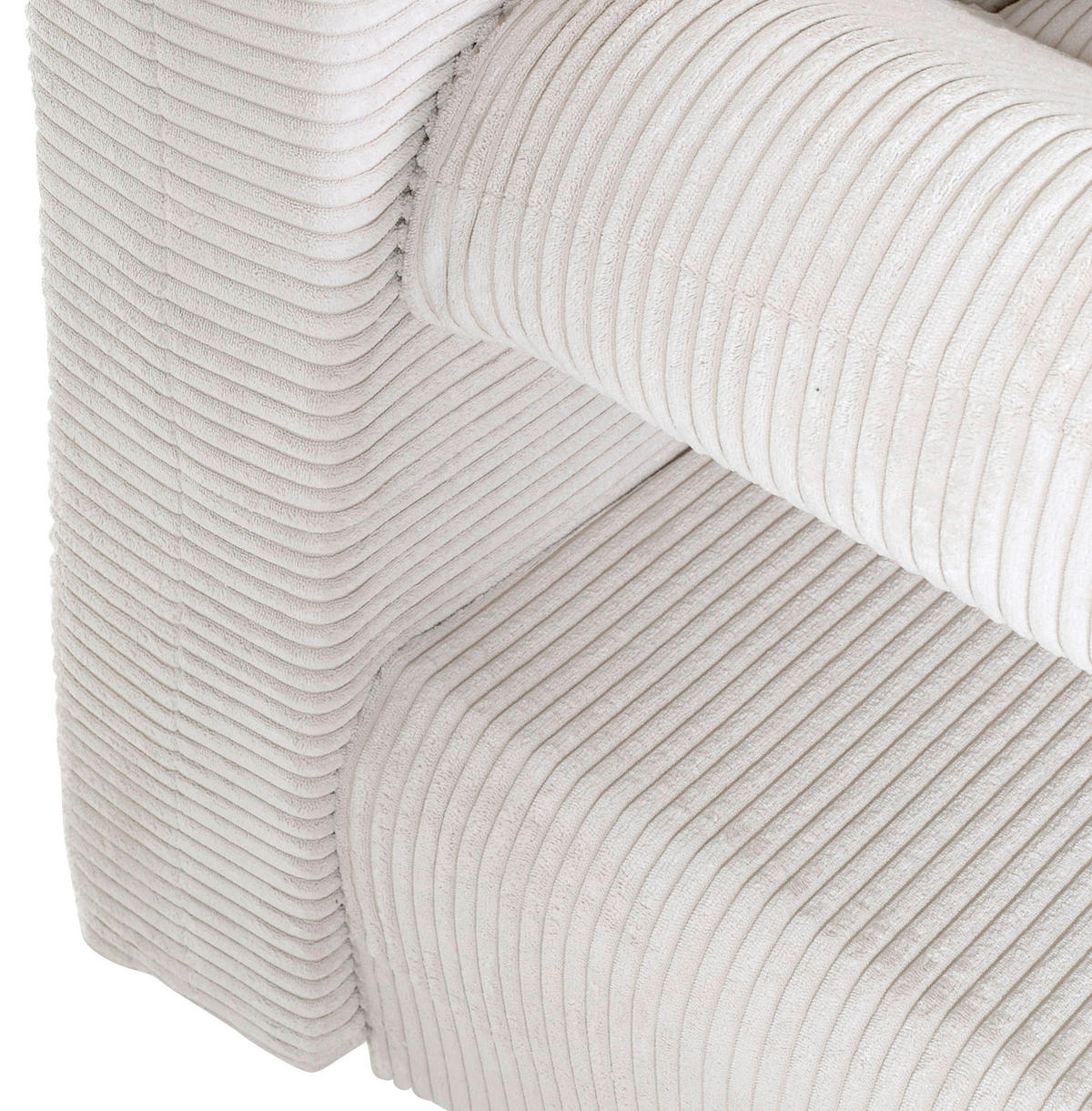 SCHLAFSOFA Cord Beige  - Beige/Naturfarben, KONVENTIONELL, Holz/Textil (200/75/92cm) - home24