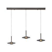 LED-HÄNGELEUCHTE Pure Vitrum 100 cm   - Grau, Design, Glas/Kunststoff (100cm) - Neuhaus PURE