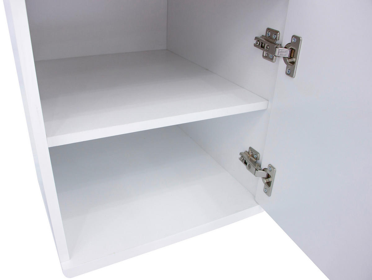 SCHREIBTISCH  in Weiss, Nickelfarben, Weiss Hochglanz  - Weiss Hochglanz/Chromfarben, Modern, Holzwerkstoff/Metall (150/76/74cm) - MID.YOU