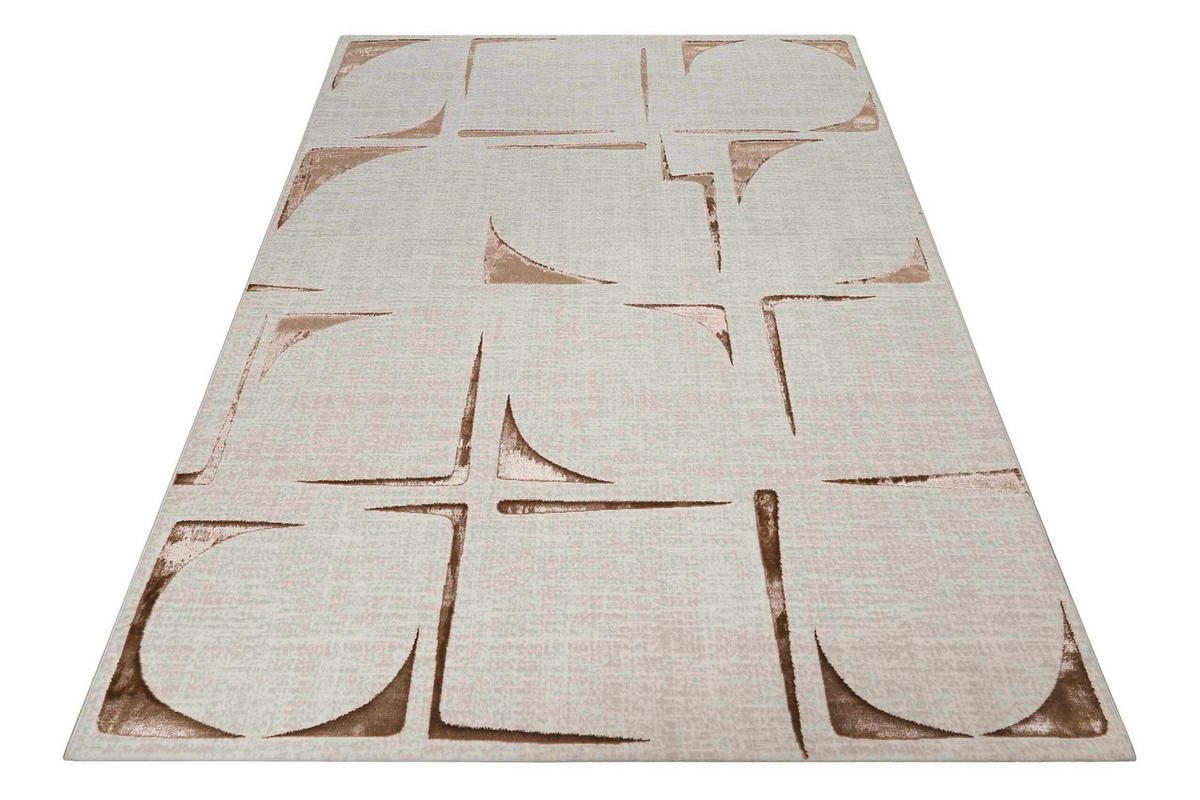 FLACHWEBETEPPICH 200/290 cm Nelle Creme, Beige, Bronzefarben  - Beige/Creme, Design, Textil (200/290cm) - Esprit