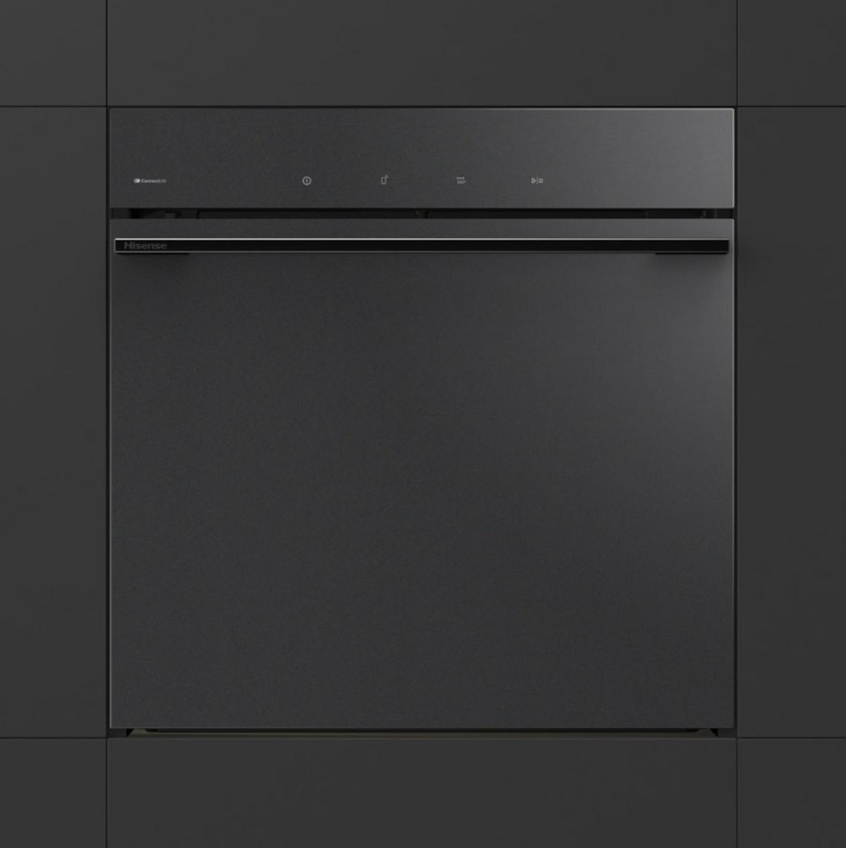 EINBAUBACKOFEN HO66MB PizzaChef  - Schwarz, Basics, Glas/Metall (59,5/59,5/56,4cm) - Hisense