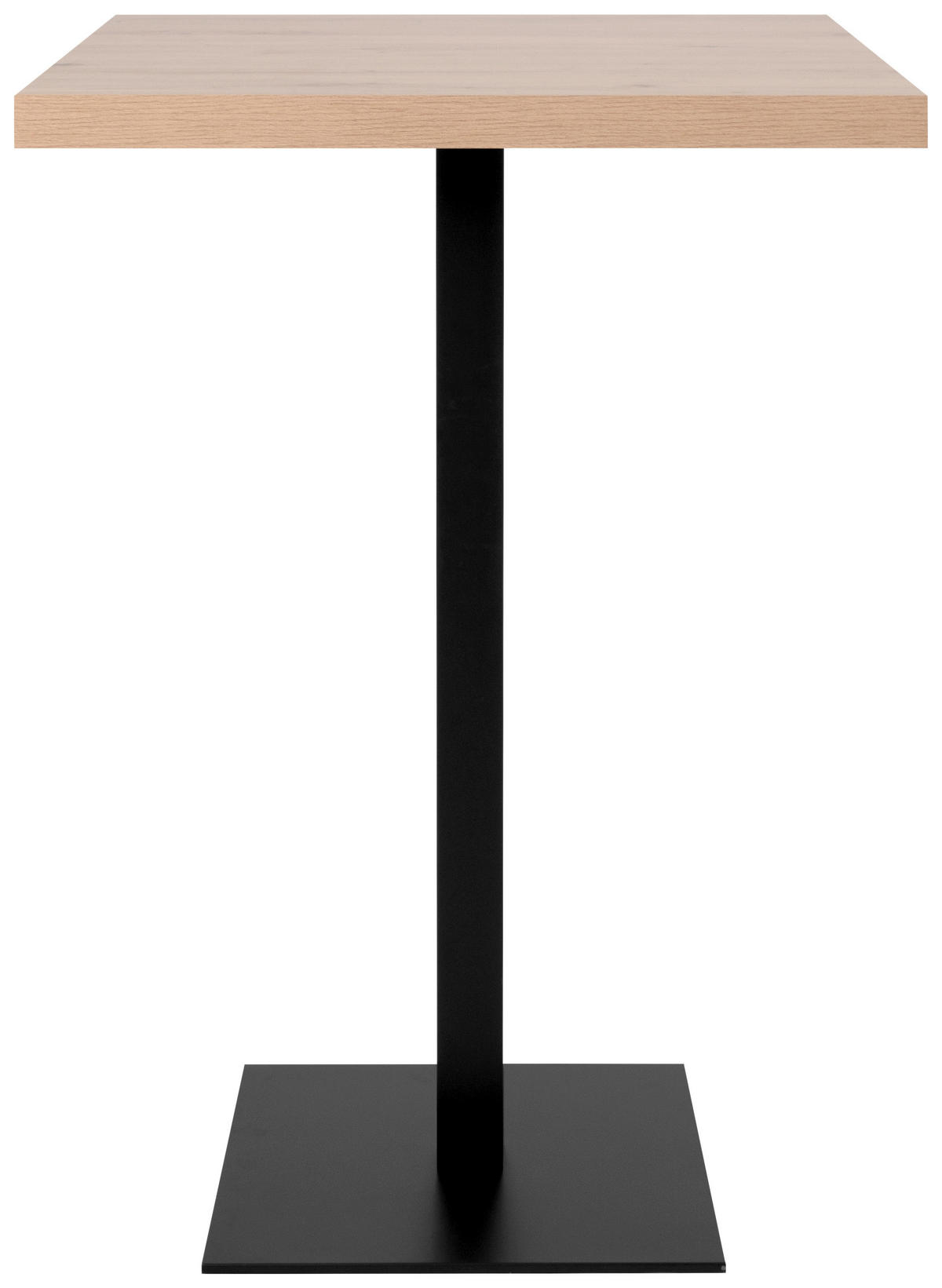 BARSKI STO  crna, hrast artisan  - crna/hrast artisan, Moderno, metal/pločasti materijal (70/70/105cm) - MID.YOU