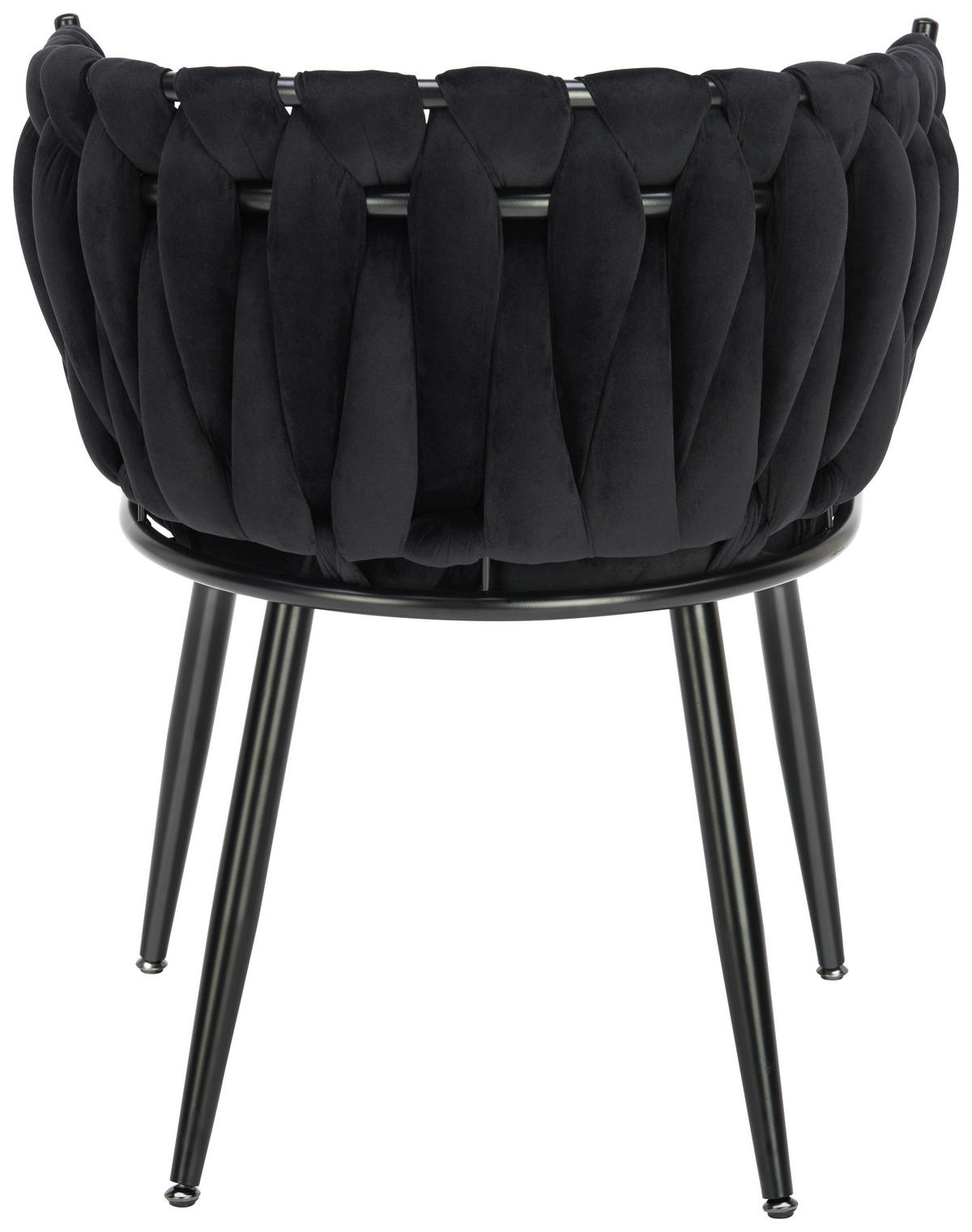 ŽIDLE S PODRUČKAMI, samet, černá - černá, Lifestyle, kov/textil (60/78/55cm) - Ambia Home
