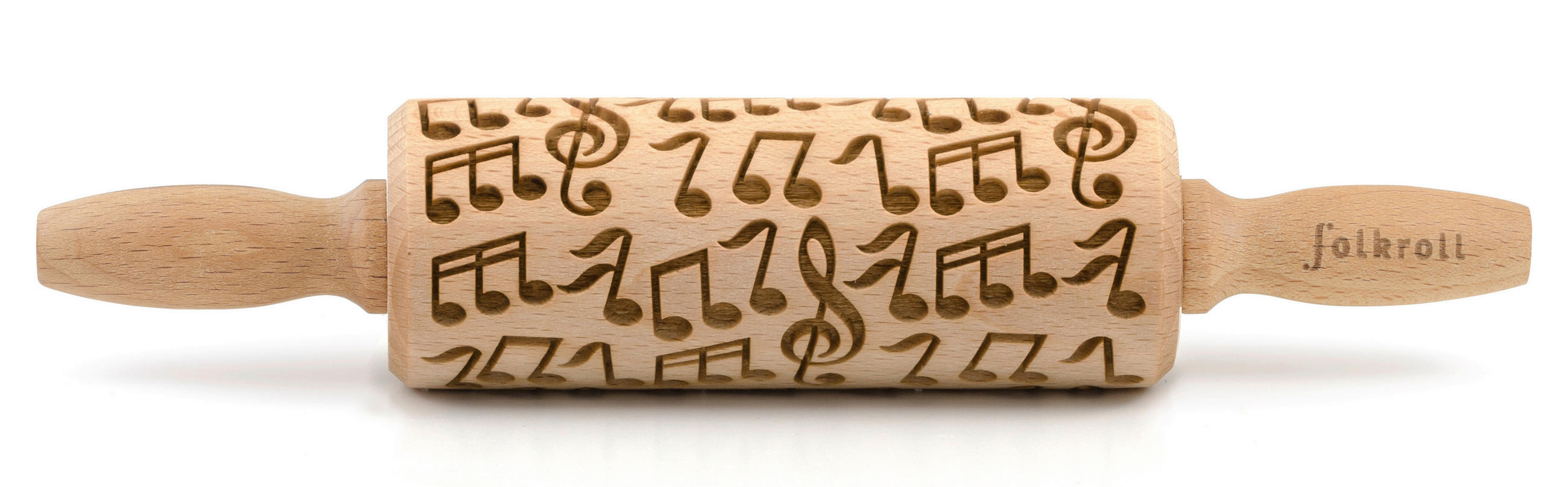 MOTIV-TEIGROLLE - Naturfarben, Basics, Holz (23/4,5/4,5cm) - Folkroll