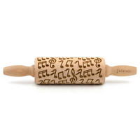 MOTIV-TEIGROLLE - Naturfarben, Basics, Holz (23/4,5/4,5cm) - Folkroll