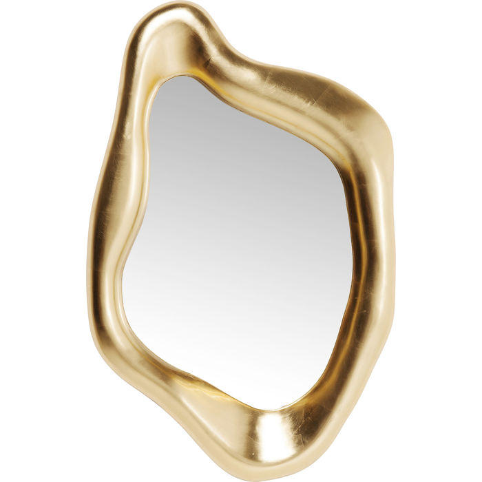 WANDSPIEGEL 76/119/9 cm    in organisch  - Goldfarben, Design, Glas/Kunststoff (76/119/9cm) - Kare-Design