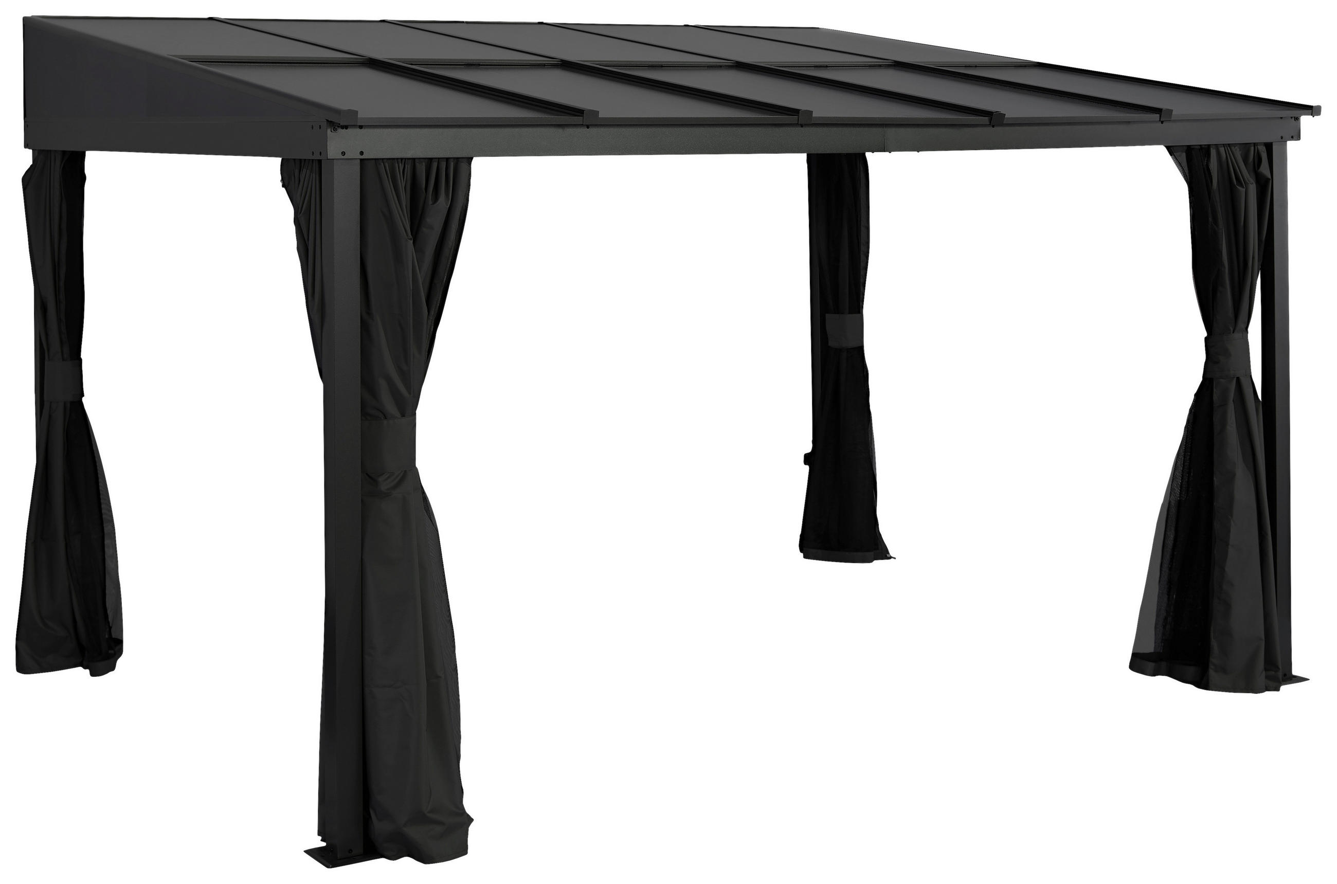 TERRASSENÜBERDACHUNG - Anthrazit, Basics, Metall (364/240/296cm)