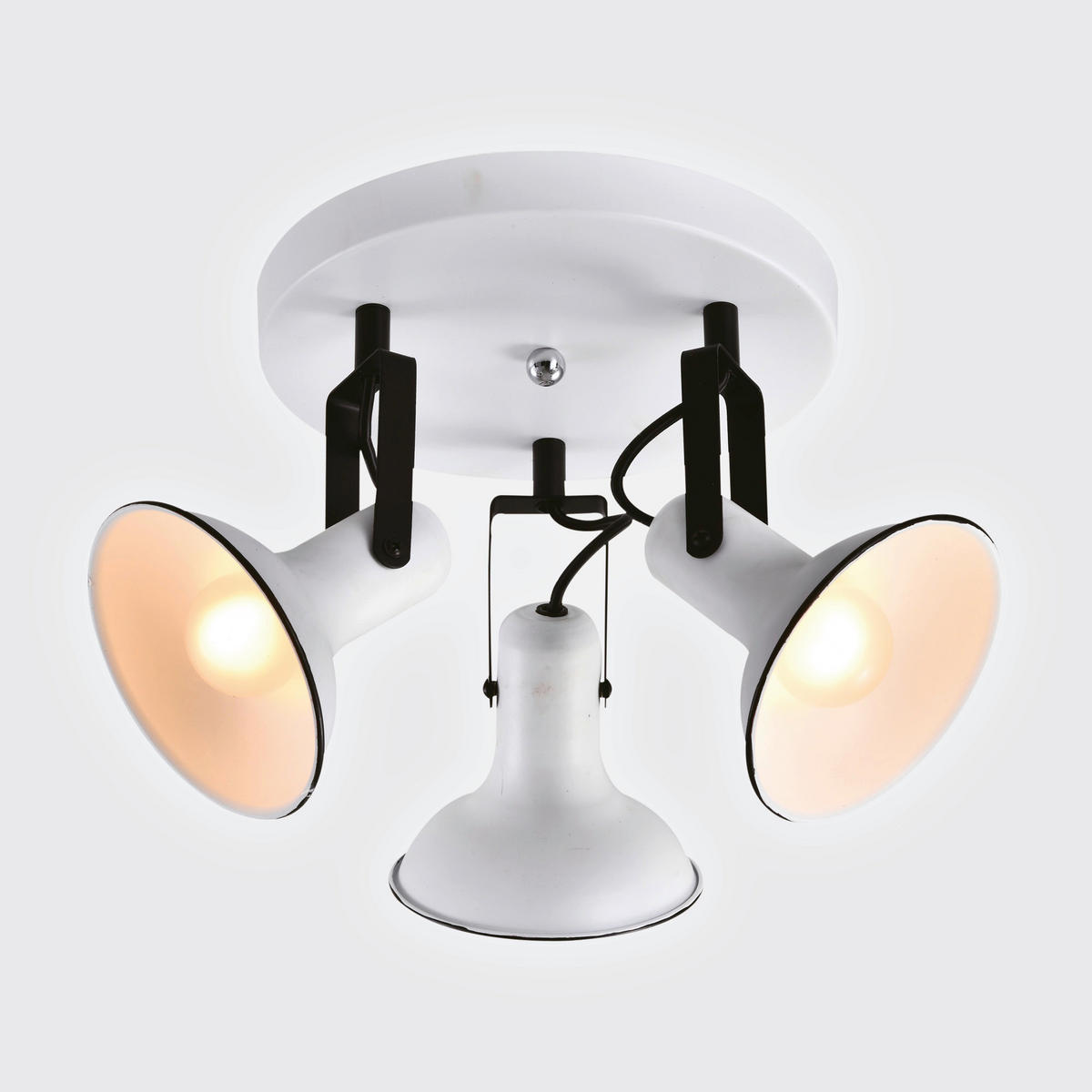 SPOTLÁMPA - fekete/fehér, Basics, fém (24/34/34cm)