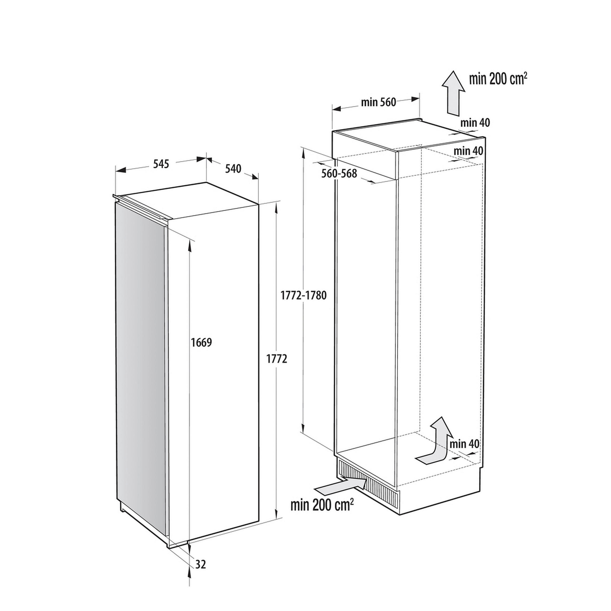 KÜHLSCHRANK 54/177,2/54,5 cm RL3B303SAWC  - Weiß, Basics, Metall (54/177,2/54,5cm) - Hisense